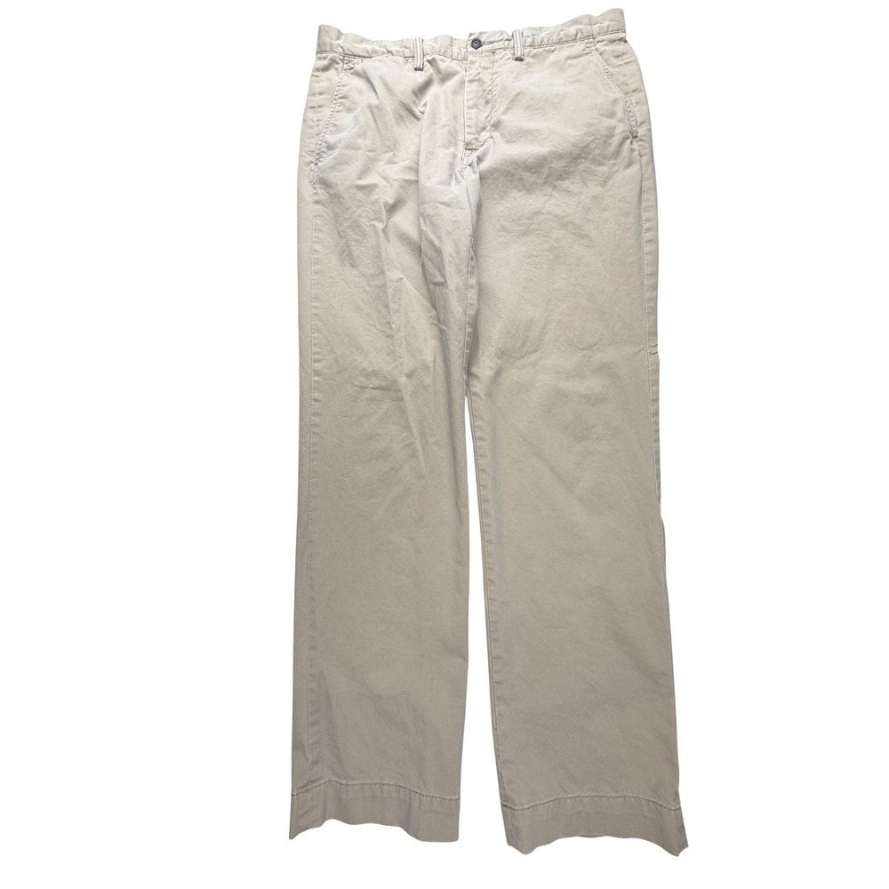 Polo Ralph Lauren Mens Stretch Straight Fit Chino‎ Pants Khaki Tan 34x32 35x29.5